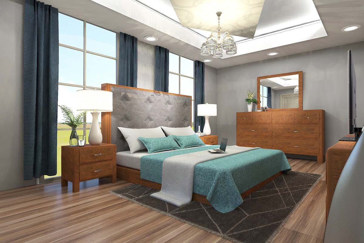 Familie Mustermann - Schlafzimmer mit Doppelbett